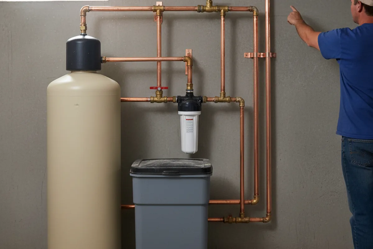 Whole-house water treatment system installed in Saint Albans